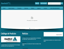 Tablet Screenshot of ametech.com.br